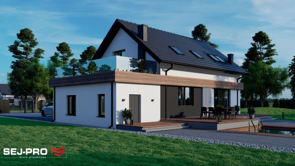 Projekt domu SEJ-PRO 003 ENERGO, wizualizacja 5