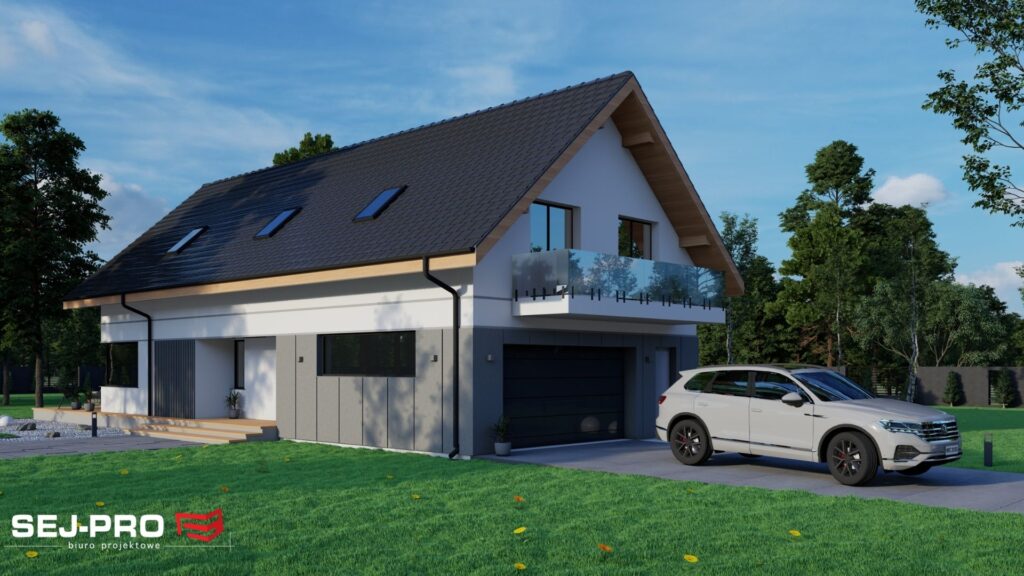 Projekt domu SEJ-PRO 050 ENERGO, wizualizacja