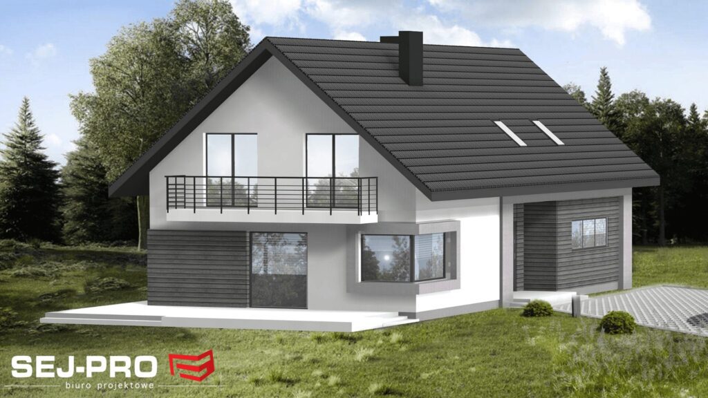 Projekt domu SEJ-PRO 018 ENERGO, wizualizacja