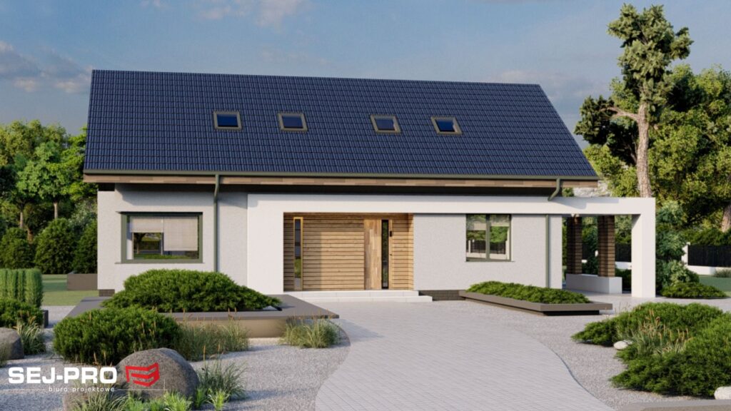 Projekt domu SEJ-PRO 043 ENERGO, wizualizacja 2