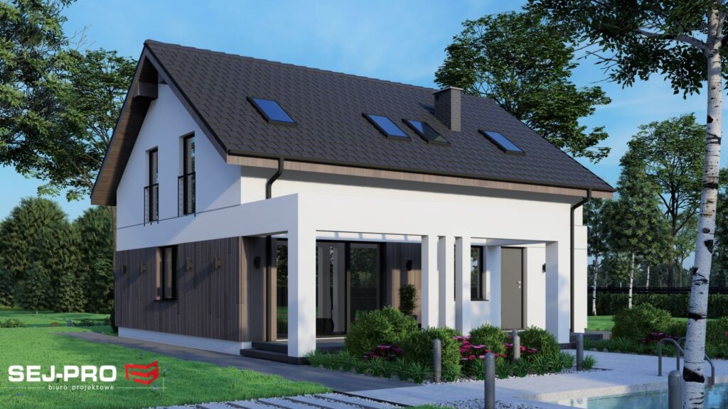 Projekt domu SEJ-PRO 035 ENERGO, wizualizacja 2