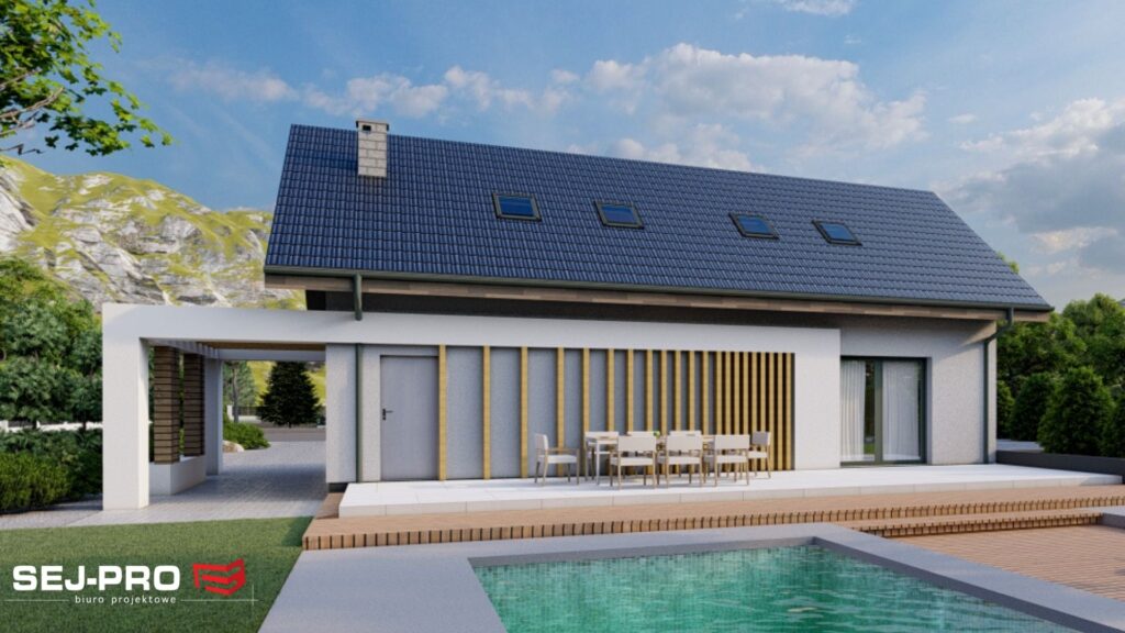 Projekt domu SEJ-PRO 043 ENERGO, wizualizacja 5