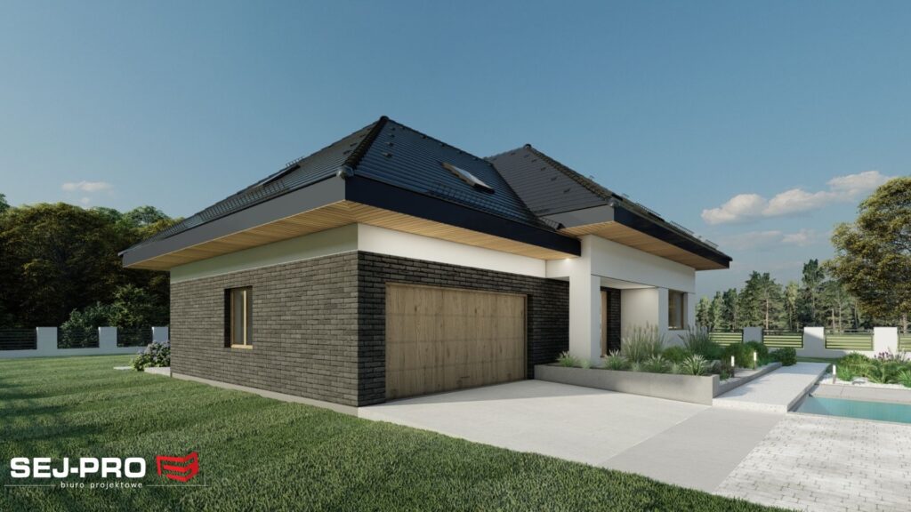 Projekt domu SEJ-PRO 024 ENERGO, wizualizacja 4