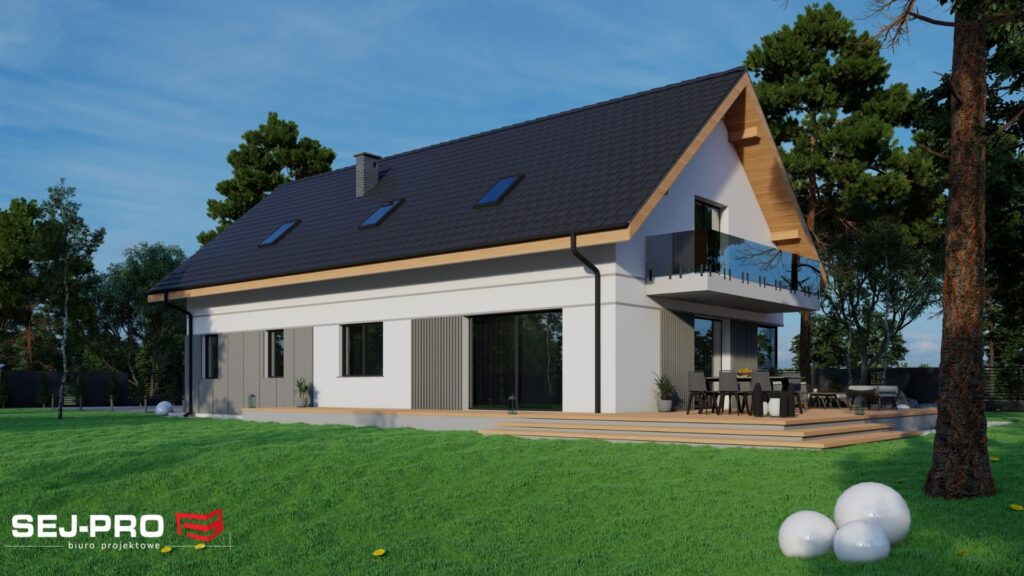 Projekt domu SEJ-PRO 050 ENERGO, wizualizacja 4