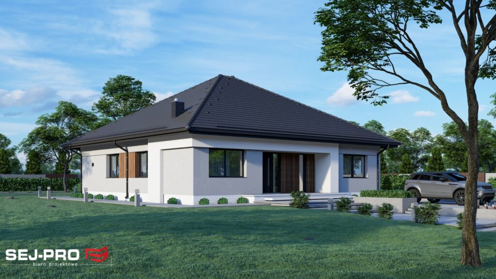 Projekt domu SEJ-PRO 006/2 ENERGO, wizualizacja