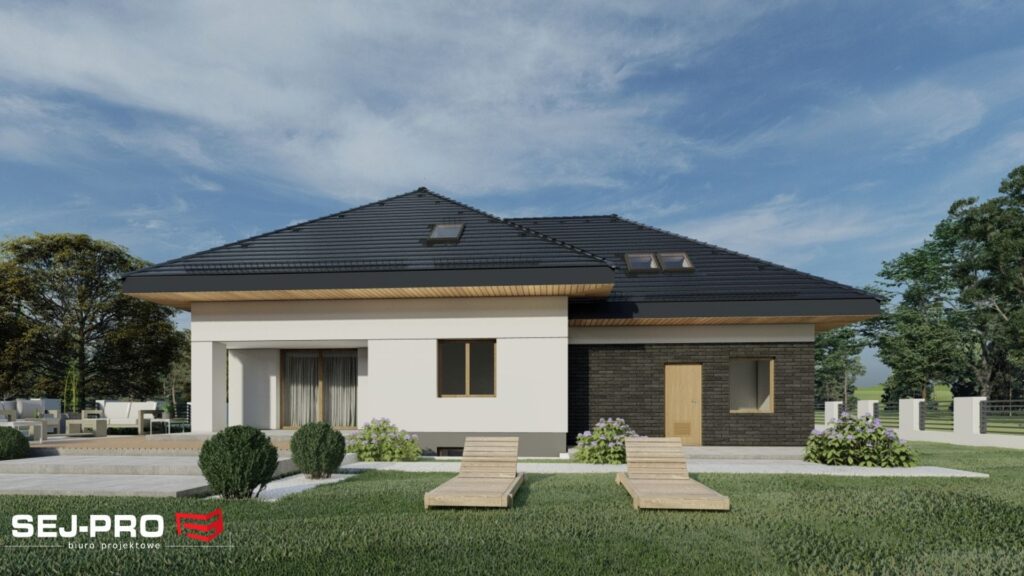 Projekt domu SEJ-PRO 024 ENERGO, wizualizacja 2