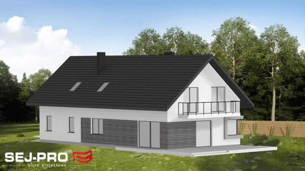 Projekt domu SEJ-PRO 018 ENERGO, wizualizacja 2