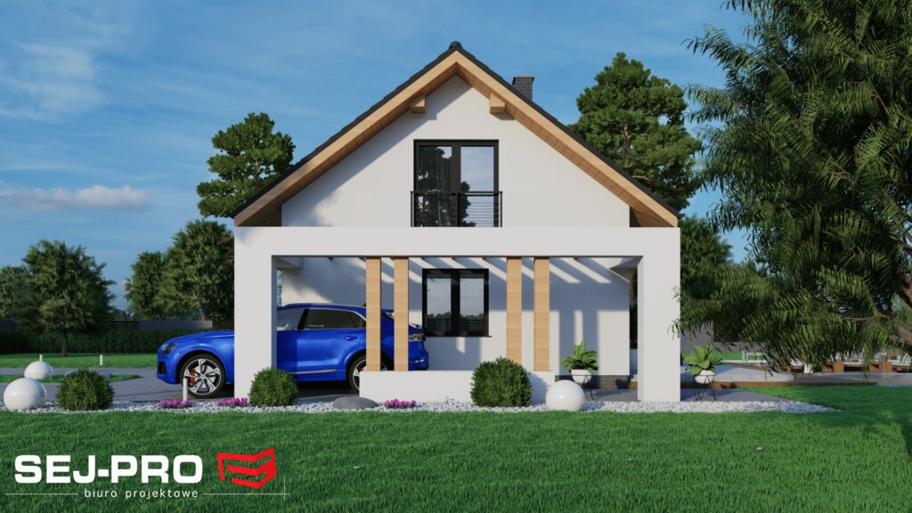 Projekt domu SEJ-PRO 043 ENERGO, wizualizacja 3
