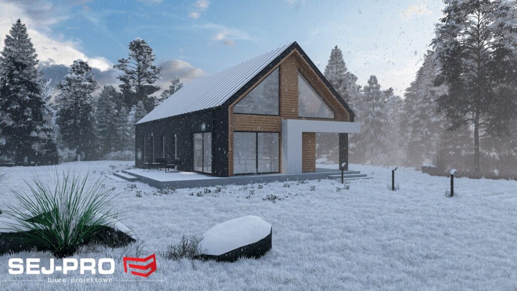 Projekt domu SEJ-PRO 058 ENERGO, wizualizacja 6