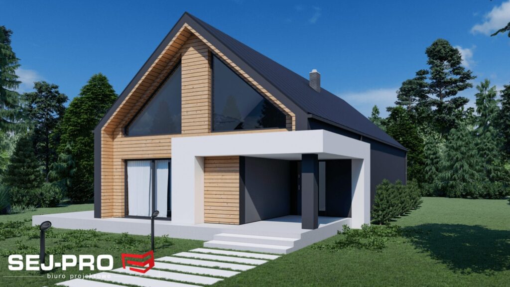 Projekt domu SEJ-PRO 058 ENERGO, wizualizacja