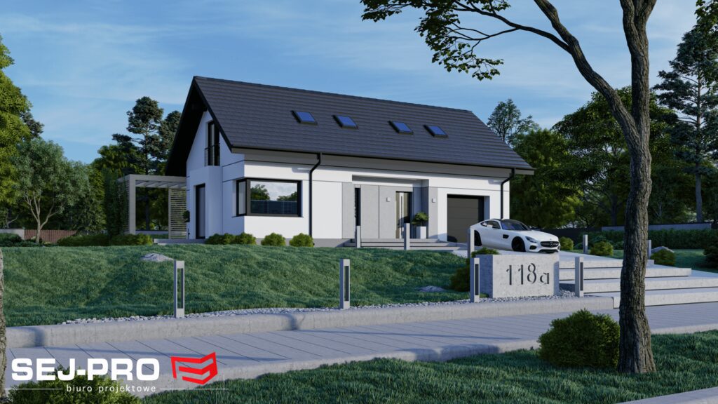 Projekt domu SEJ-PRO 044/1 ENERGO, wizualizacja 4