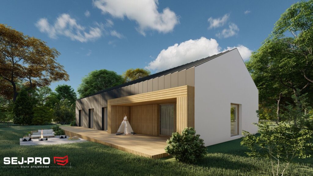 Projekt domu SEJ-PRO 029 ENERGO, wizualizacja 3