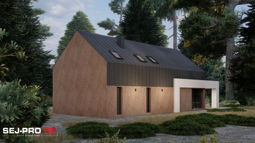 Projekt domu SEJ-PRO 034 ENERGO, wizualizacja 2