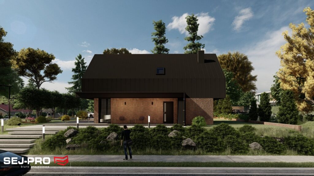 Projekt domu SEJ-PRO 072/2 ENERGO, wizualizacja 2