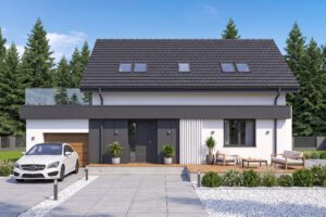 Projekt domu SEJ-PRO 003 ENERGO, odbicie lustrzane