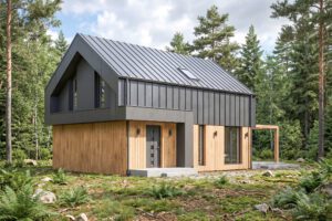 Projekt domu SEJ-PRO 040 ENERGO, odbicie lustrzane