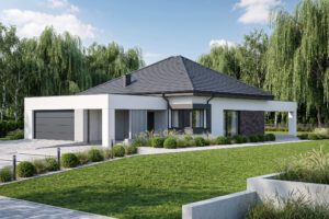 Projekt domu SEJ-PRO 076 ENERGO, odbicie lustrzane